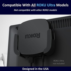 Roku Ultra Holder – Universal Stand for All Roku Ultra Models, Secure & Stylish