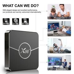 X98 Plus 11.0 Box Amlogic S905W2 UHD 4K Media Player 2.4G/ UZTV