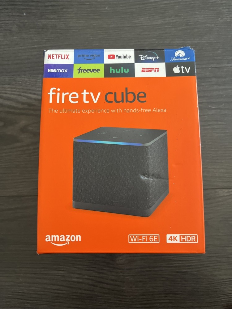 Amazon Fire TV Cube 3rd Gen Model GA5Z9L HDMI Wi-Fi 6E 4K Ultra HDR (Unit Only)