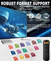 4K Ultra HD Media Player & HDD Enclosure 2-in-1,Digital Signage, Play H.265/H…