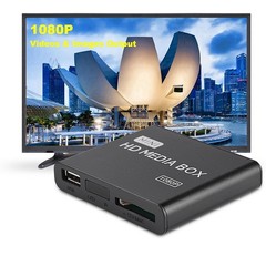 110‑240V Full HD Mini Box Media Player 1080P Media Player Box Support USB MMC