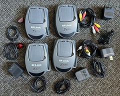 Lot x4 RF-Link AVS-5811 Audio/Video 5.8GHz Wireless AV Transmitter Receiver Set