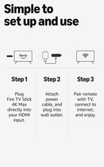 Amazon Fire TV Stick 4K Max 16GB streaming device, supports Wi-Fi 6E, NEW**