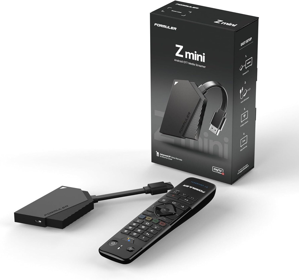 NEW 2024 Formuler Z Mini 4K Android 2GBRAM / 8GB DUAL WIFI WITH BLUETOOTH REMOTE