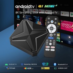 Android 14 TV Box 2026, Android TV Box 8K Ultra HD with 2GB RAM and 16GB ROM,…