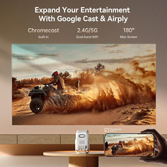 [Android TV 11.0 & 1080P Native] T2 Ultra Projector with Wifi and Bluetooth, 12
