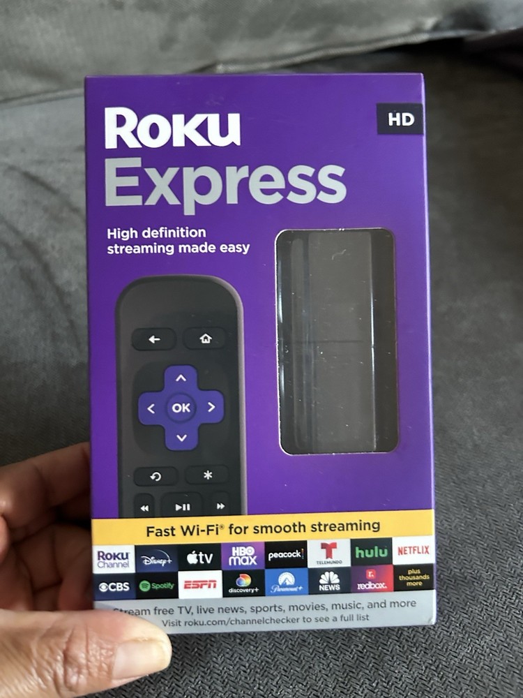 Roku Express HD Streaming Box, Fast Wi-Fi, Simple Setup, HDMI USB, 1080p Black
