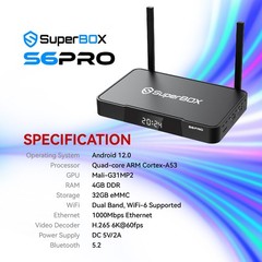 SuperBox S6 Pro TV BOX 100% Authorized Distributor – Message To Me Ship Same Day
