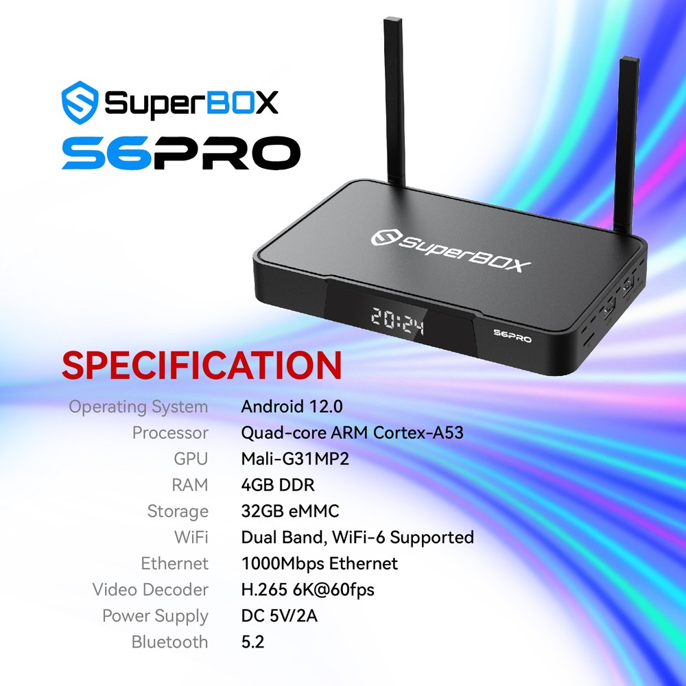 SuperBox S6 Pro TV BOX – Authorized Distributor – 100% True Price Free Ship