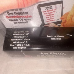 Telebrands Rabbit TV USB Dongle 5000 TV Channels 25,000 Movies 50,000 Radio