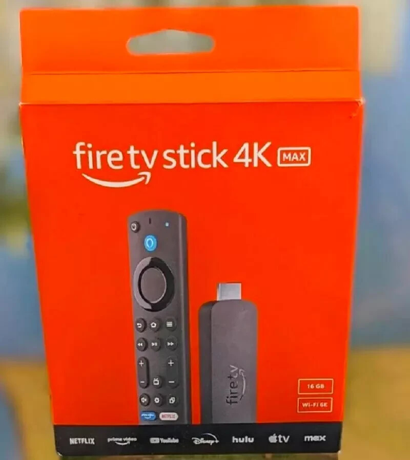 NEW AMAZON FIRE TV Stick 4K MAX, GHz, Wi-Fi 6E, 16GB, streaming 2nd GEN NEW