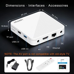 Android 14.0 TV Box 2026, 2GB RAM + 16GB ROM, LEFFOT H313 4K Ultra HD Streami…