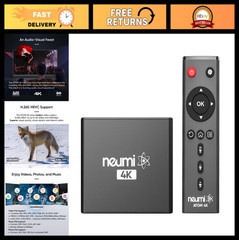 4K Digital Media Player for USB Drives & SD Cards, HEVC H.265, HDMI, Auto Playba