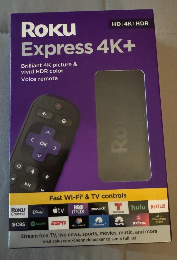 Roku Express 4K + Plus 3941R2 Streaming Media Player HD/4K/HDR