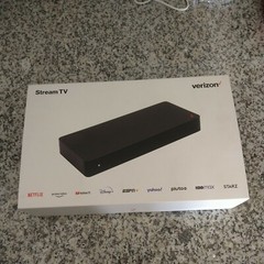Verizon Stream TV 4K 2nd Gen Black All Accessories and Remote ASK-STI6220 NEW