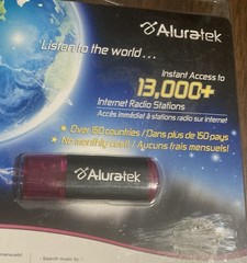 Aluratek USB Internet Radio Juxebox – Access 13,000+ Radio Stations AIRJ01F