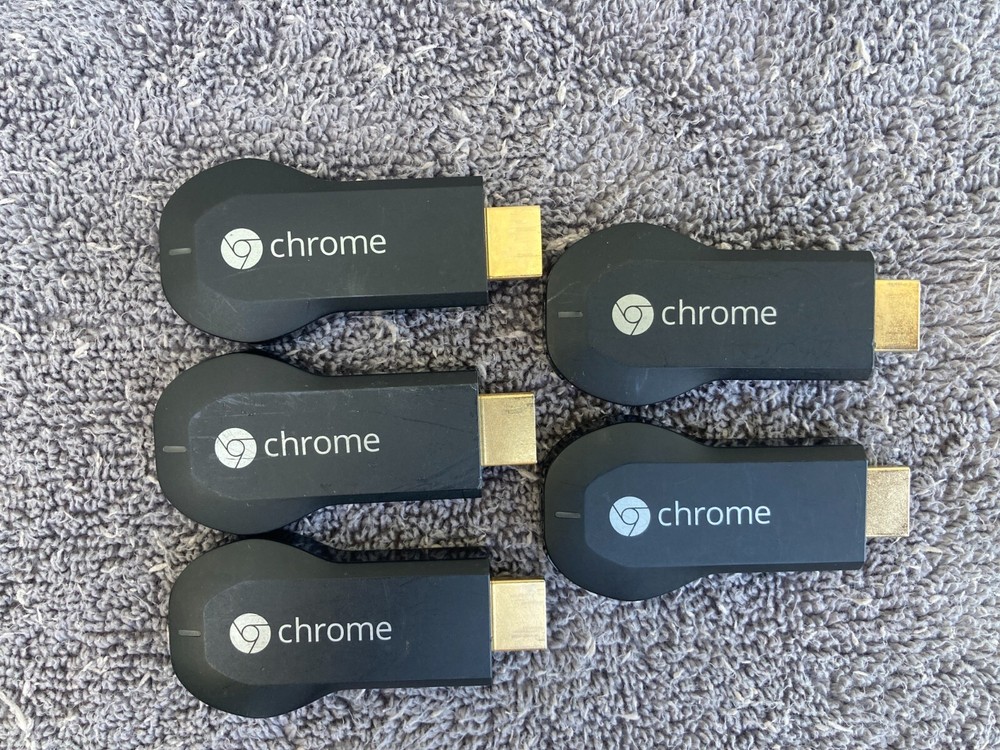 Lot (5) Google Chromecast H2G2-42 1st Generation 1080p HDMI Media Player. Only.