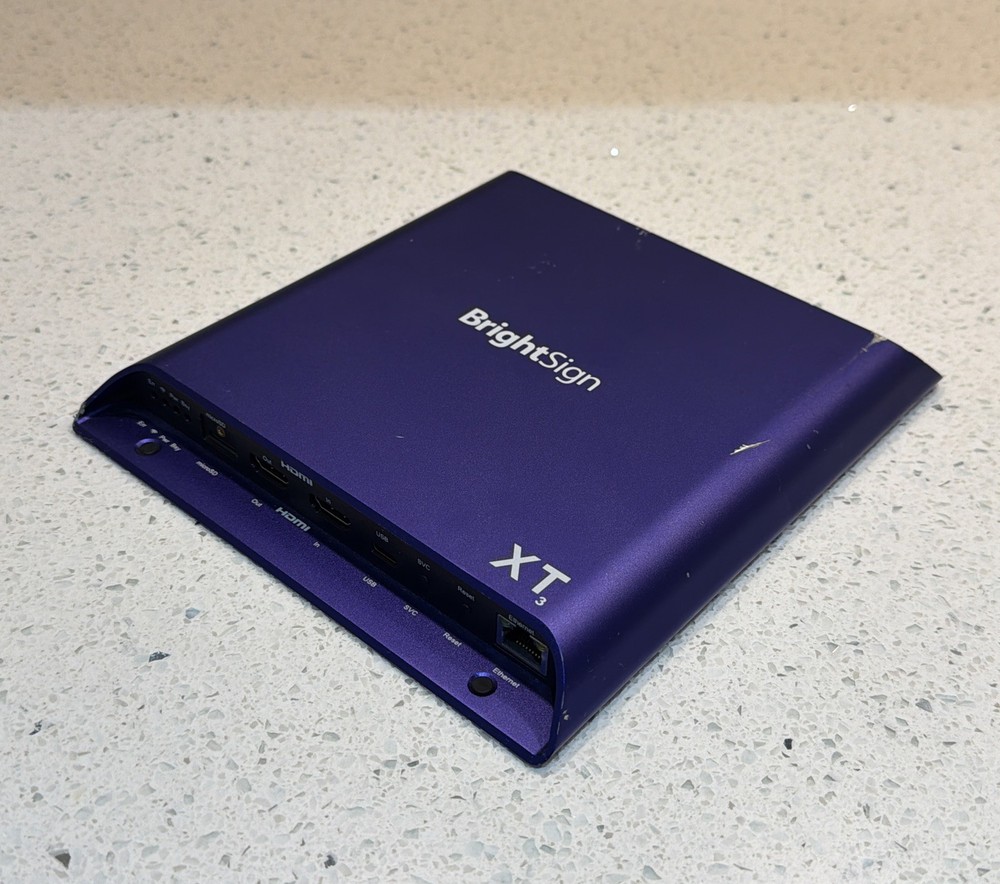 Brightsign XT1143 XT3 Expanded 4K Media Player HDMI – Pl Check Description