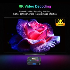 Android 13 TV Box 4GB RAM 128GB ROM RK3528 Support Wifi6 Full HD 8K 100M HK1 K8