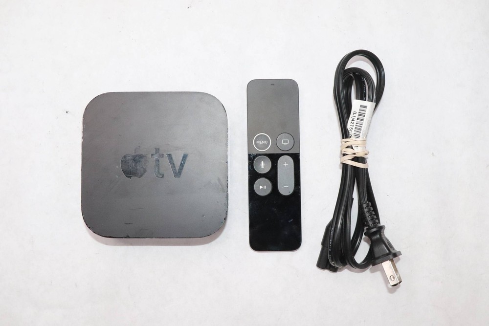 APPLE TV 4K MEDIA STEAMERS INCLUDES POWER CORD AND REMOTE | A1842 | 32GB | BLACK