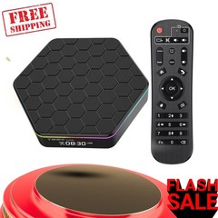 NEW Android TV Box 4GB RAM 32GB ROM Quad Core WiFi6 6K Bluetooth 5.0