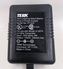 TERK Leapfrog Wave Master Power Plug Lead Model PT-30A AC Adapter Wall Plug