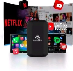 AutoSky Ai Smart Box Streamroad Series Apple CarPlay, Android Auto stream device