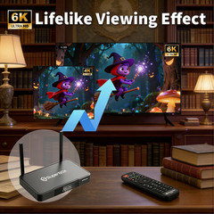 SuperBox S7 Pro Smart TV Box Android Media Player 6K Ultra HD WiFi 6 Bluetooth