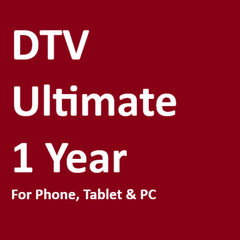DTV Ultimate TV – Watch Direct on Phone PC Tablet – 1 Year