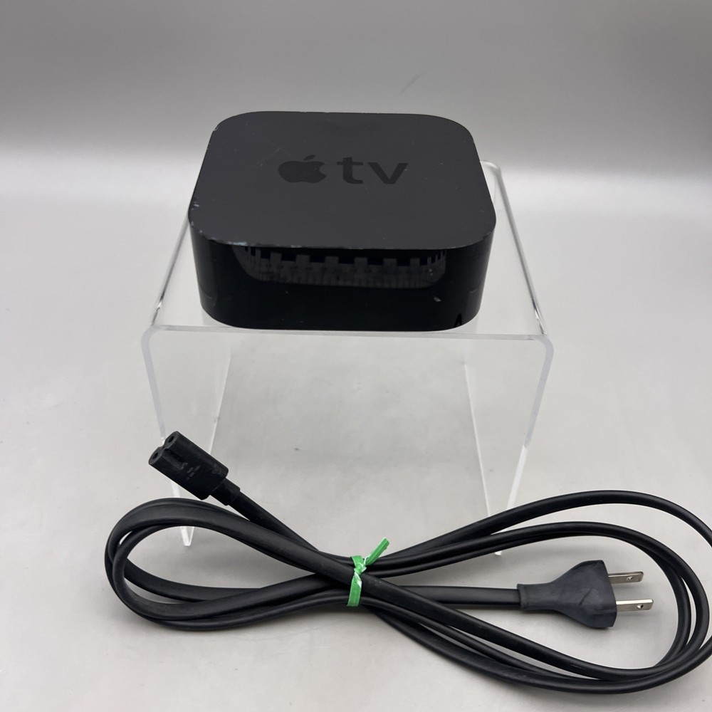 Apple TV HD 4th Gen, Siri A1625 MGY52LL/A 32GB w/Power Cable No Remote I09
