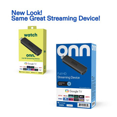 onn Full HD Streaming Device with Google TV Voice Remote 8GB Storage