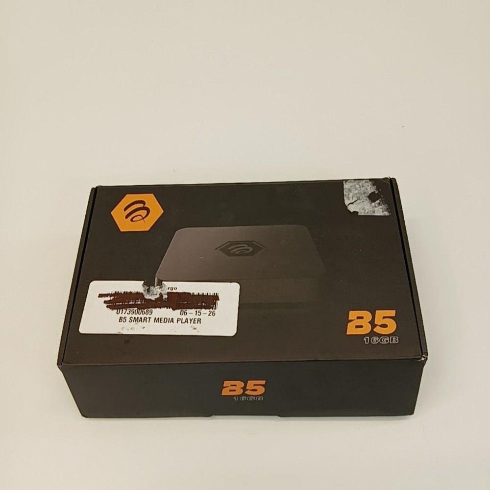 BuzzTV B5 Smart Media Player Box 16GB Streaming TV Media Device Black