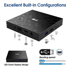 4K Android TV Box, Quad-Core RK3318, 4GB RAM, 32GB Storage, Dual WiFi, BT4.0, 3D