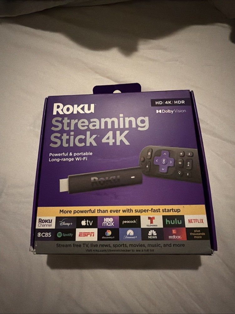 New & Sealed Roku Streaming Stick 4K HDR Dolby Vision, Wi-Fi Device SKU # 3820R2