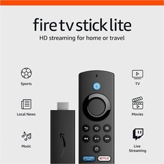 Amazon Fire TV Stick Lite Media Streamer – Black (B091G4YP57)
