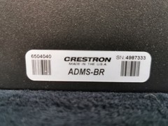 Crestron Adagio Digital Media System ADMS-BR – Powers On, Dead Hard Drive