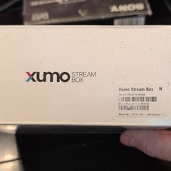 Xumo Stream Box ESST11AEI 4K Dolby Vision Dolby Audio Voice Remote Wi-Fi HDMI