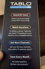 Tablo 4th Gen 2-Tuner Over-The-Air DVR Watch/Record Live TV TF1282B-R