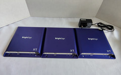 Lot of 3 BrightSign XT244 Digital Signage Media Players + 1 Power Adapter TESTED