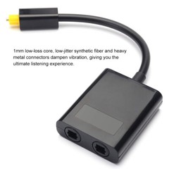 Digital Optical Fiber Cable Splitter Audio for TV Xbox360 E6D0