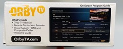 NEW Orby TV Satellite Receiver No Contract No Internet Required Black KSTB2095