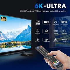 WE2USAT Streaming Media Player 6K UHD Voice Control Smart TV Box US