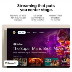Google TV Streamer (4K) w/ Voice Activated Remote (Porcelain)