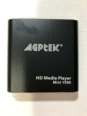 AGBTEK – Mini HD Media Player 1080 – Black – NO REMOTE