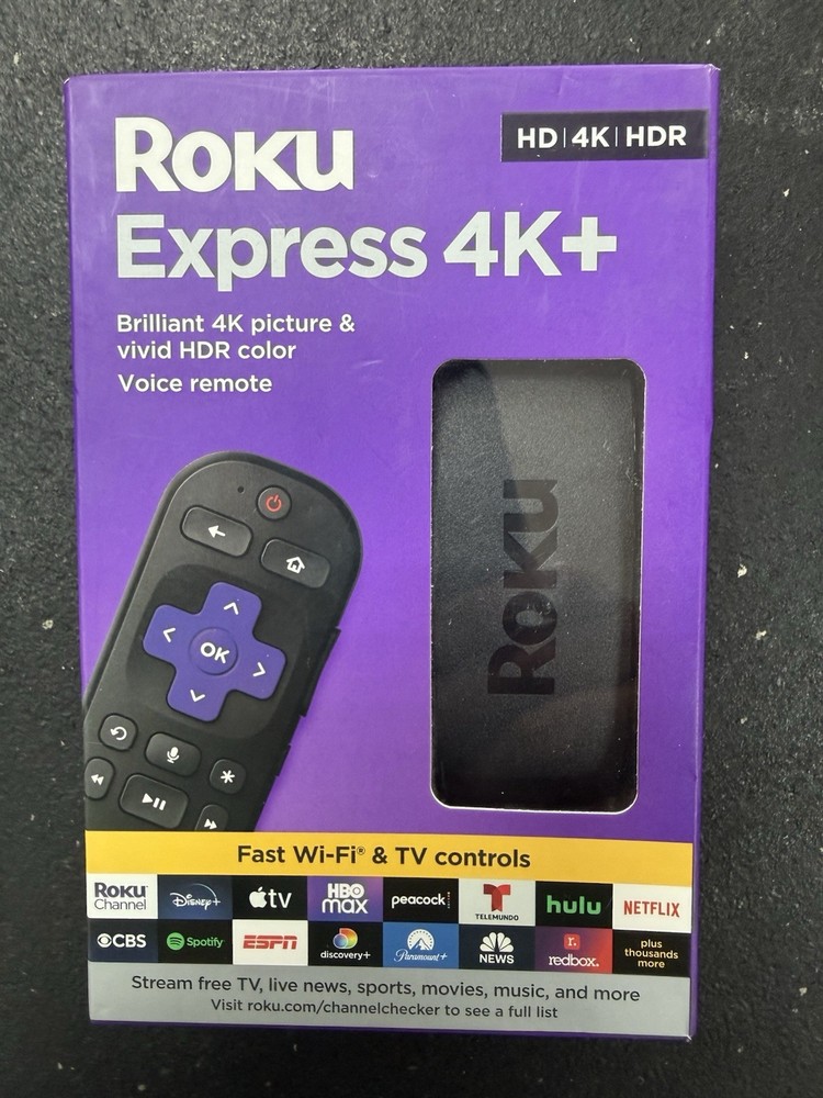 Roku Express 4K+ Streaming Media Player HD/4K/HDR with Wireless Streaming