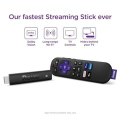 Roku Streaming Stick – Portable 4K/HDR/Dolby Vision Streaming Device, Voice Remo
