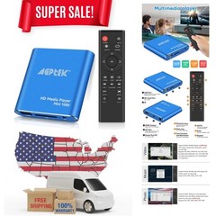 Blue Mini 1080p Ultra HDMI Media Player – Compact, Versatile, Travel Ready