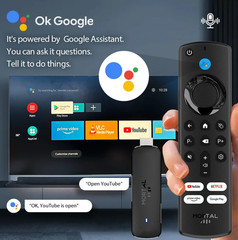 Mortal Android 14 TV Stick Full HD 4K 1080P Wifi 6 Google Voice NETFLIX Youtube