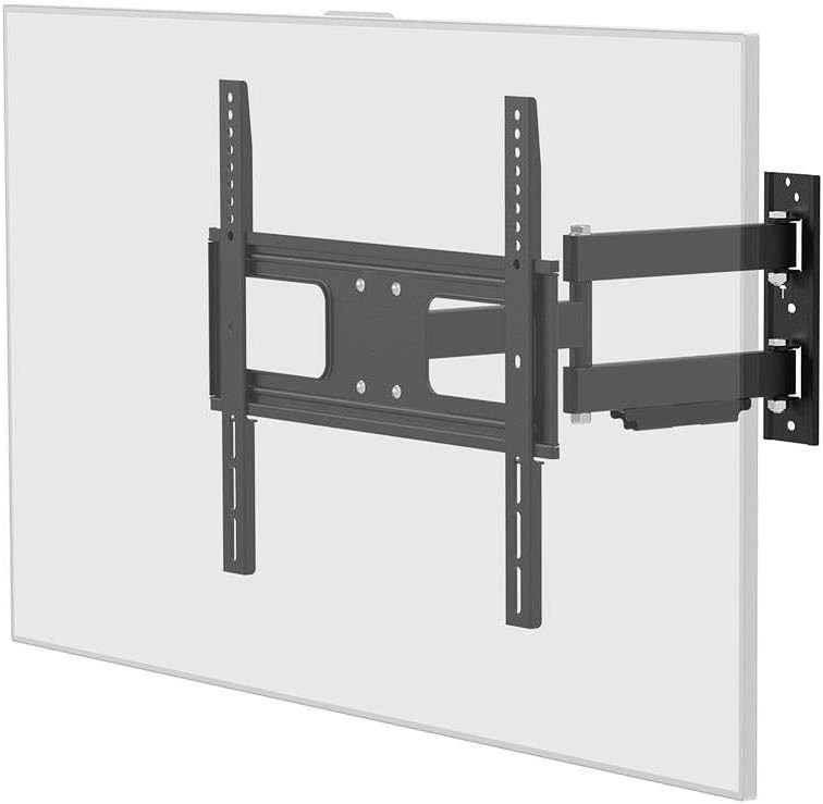 Monoprice Premium Full Motion TV Wall Mount Bracket Outdoor Waterproof, Black