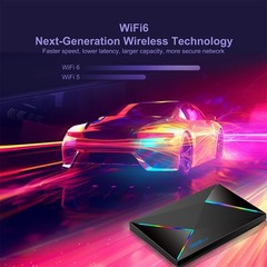 5G Media Player 8K HDMI Android 14.0 TV Box Smart Stream WIFI 6 Quad Core 4G+64G
